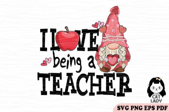 Free Love Being a Teacher SVG PNG for Crafts and Graphics