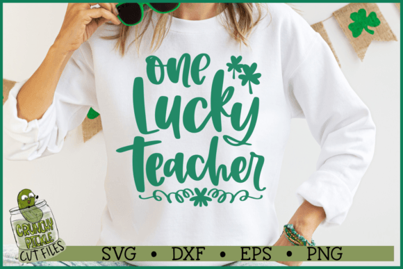 One Lucky Teacher SVG: Graphics for Crafts