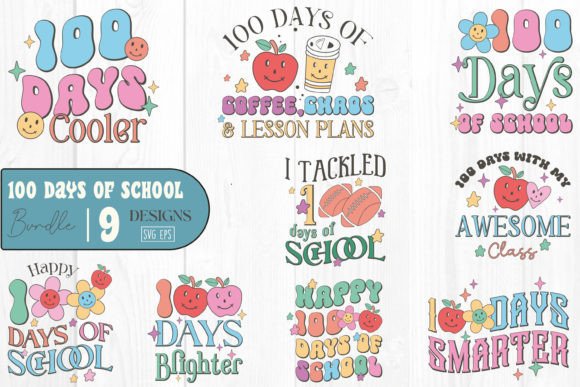 Retro 100 Days of School SVG: A Designer's Review