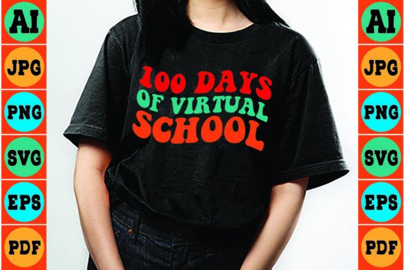 Retro 100 Days of Virtual School SVG Review