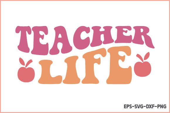 Retro Teacher SVG: Graphics for Crafts & Blogs