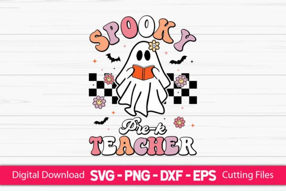 Spooky Pre-k Teacher Graphics for Crafts
