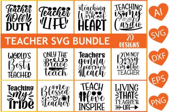 Teacher SVG Bundle Vol.8: Premium Graphics for Crafts