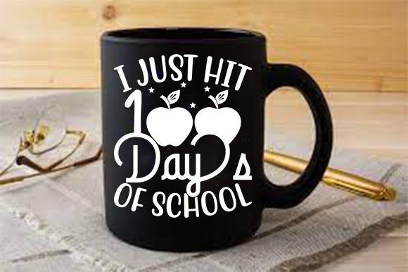 Teacher SVG Design: 100 Days Graphics for Crafts